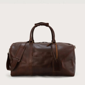 The Ryken Darrio Dark Brown Leather Duffle Bag