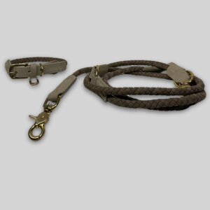 Ryken Braided Dog Collar Kaia | Taupe