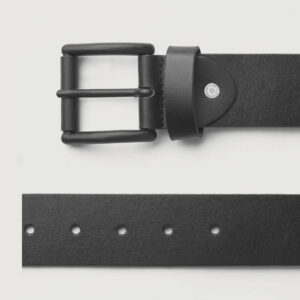 Ryken Black Leather Casual Belt