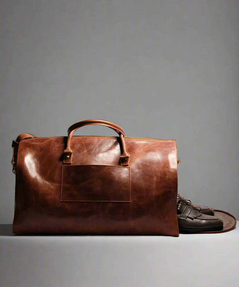 The Ryken Traveler // Multi-Function Crazy Leather Duffle Bag - Image 2