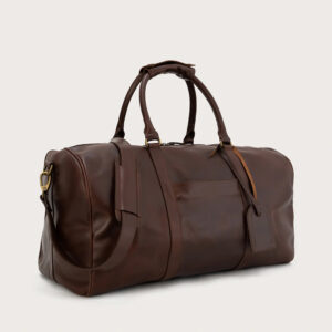 The Ryken Darrio Dark Brown Leather Duffle Bag