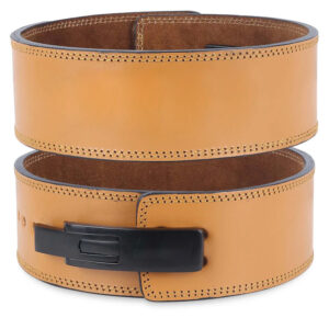 Ryken 10mm Premium Weightlifting Leather Lever Belt-Brown