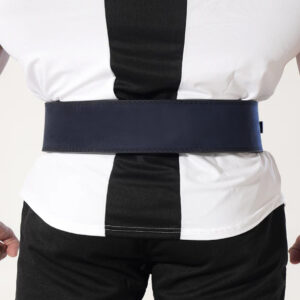 Ryken 10mm Suede Leather Lever Belt-Blue