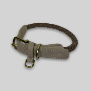 Ryken Braided Dog Collar Kaia | Taupe