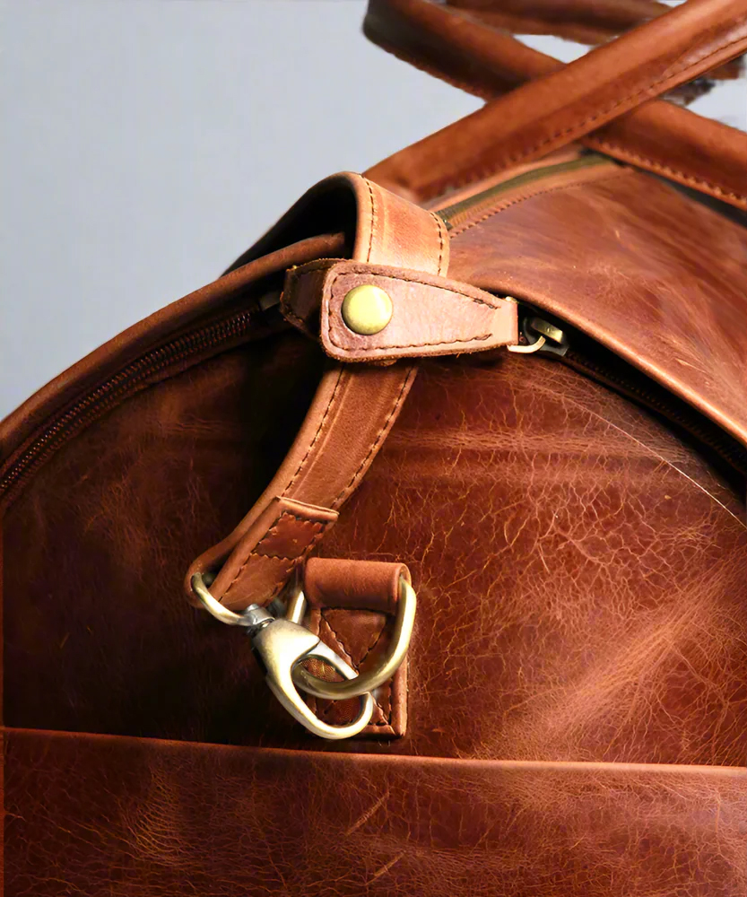 The Ryken Traveler // Multi-Function Crazy Leather Duffle Bag - Image 6