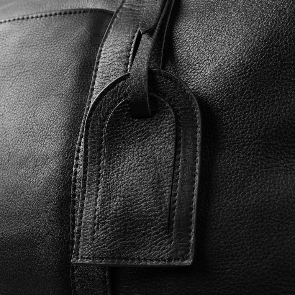 The Ryken Darrio Black Leather Duffle Bag - Image 8