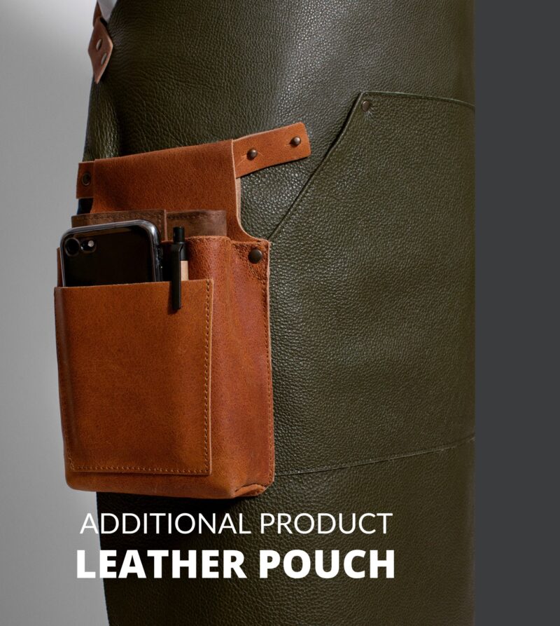 Ryken Classic Leather BBQ Apron – Deluxe - Image 8