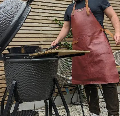 Ryken Classic Leather BBQ Apron – Deluxe - Image 12